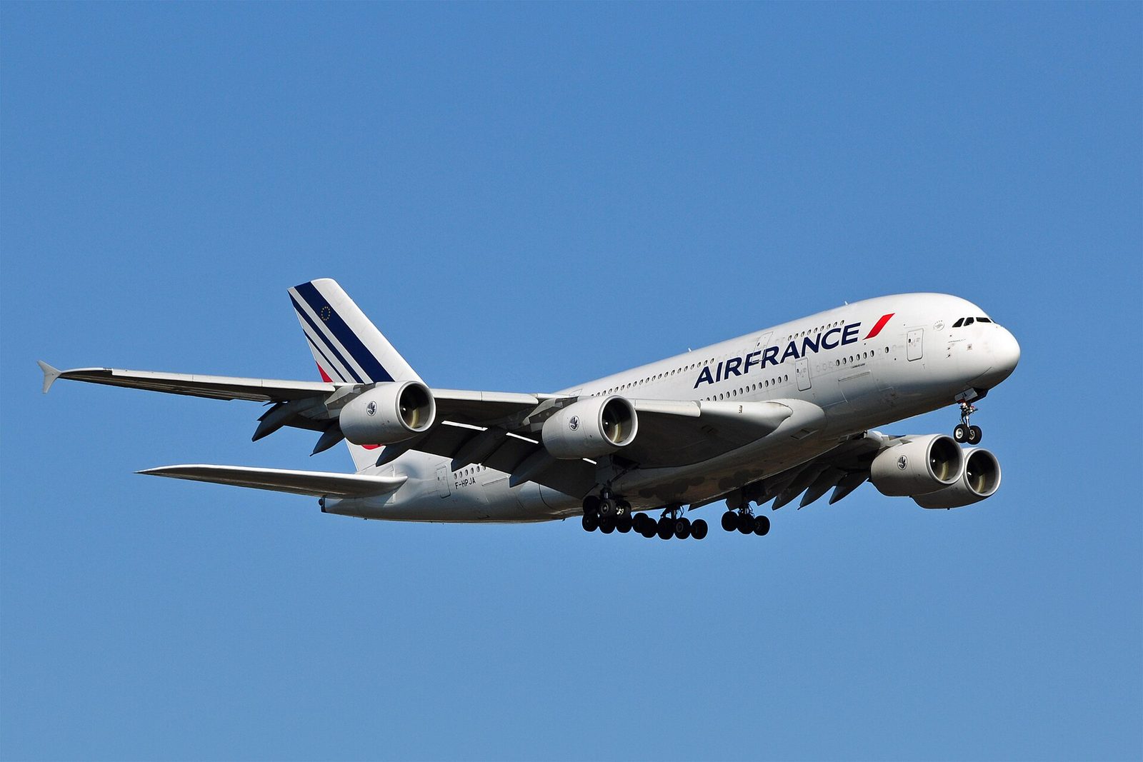 Airbus A380 in vlucht